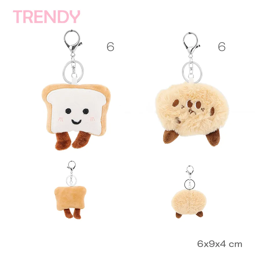 Llavero De Peluche Trendy Beige 30530