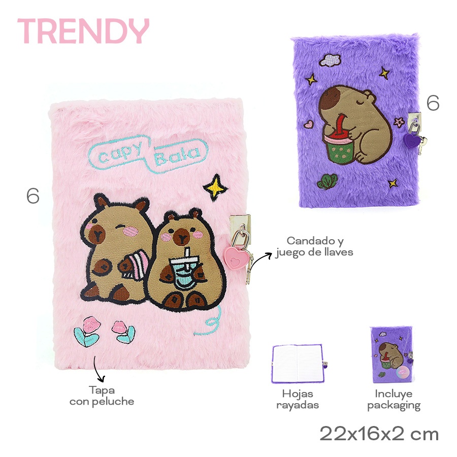 Diario Intimo Trendy Varios Colores 30659