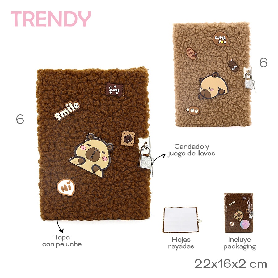 Diario Intimo Trendy Varios Colores 30661