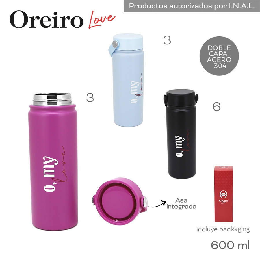 Botella Termica Oreiro Varios Colores 30890