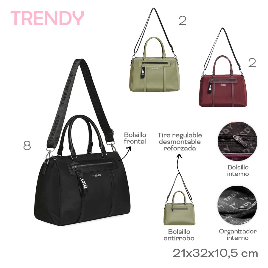 Cartera Trendy Varios Colores 31052