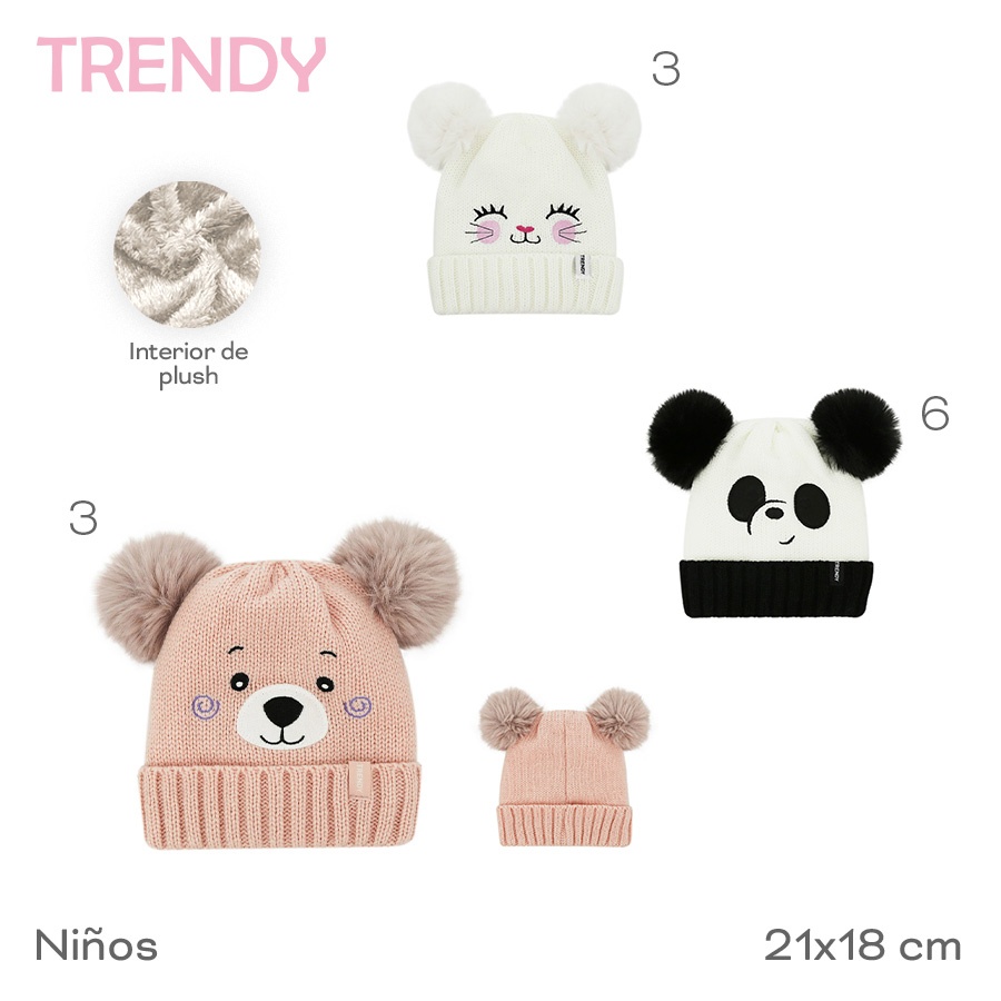 Gorro Infantil Trendy Varios Colores 31104