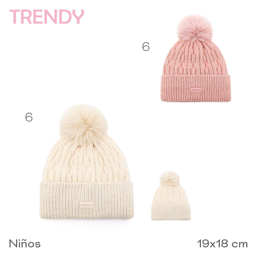 Gorro Infantil Trendy Varios Colores 31107