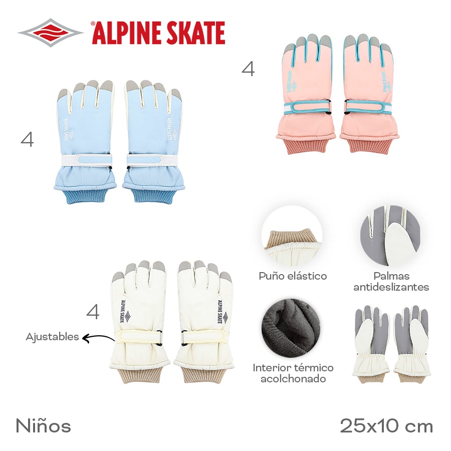 Guante Alpine Skate Varios Colores 31262