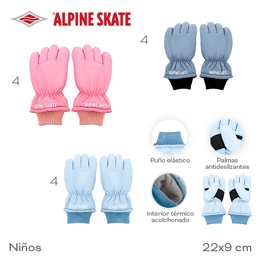 Guante Alpine Skate Varios Colores 31264