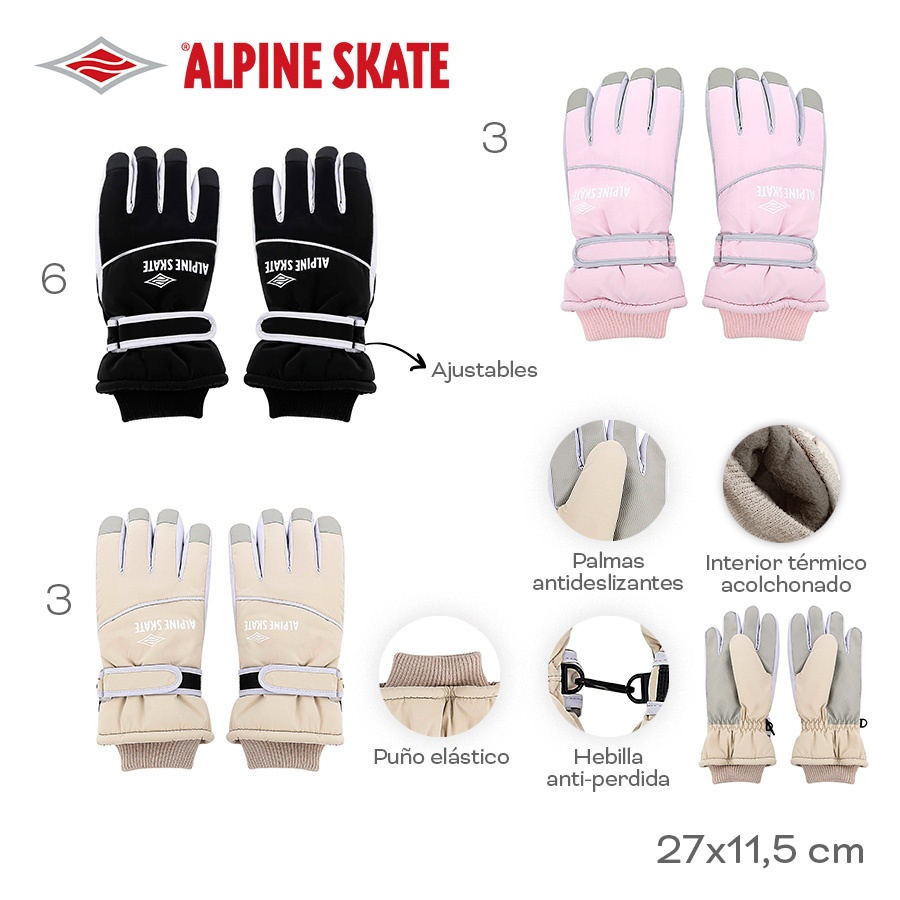 Guante Alpine Skate Varios Colores 31269