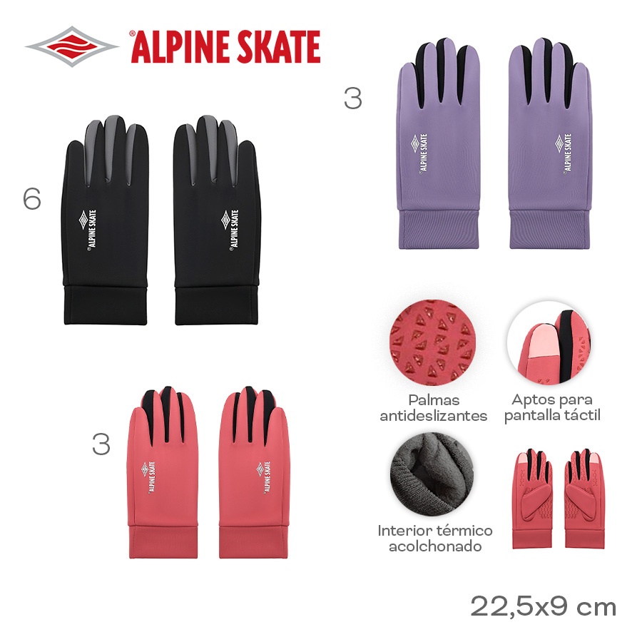Guante Alpine Skate Varios Colores 31409