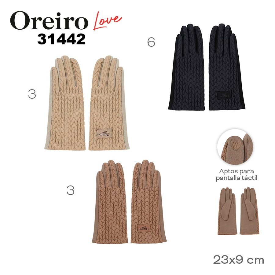 Guantes Las Oreiro Negro 31442