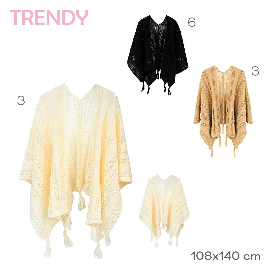 Ruana Trendy Varios Colores 31460