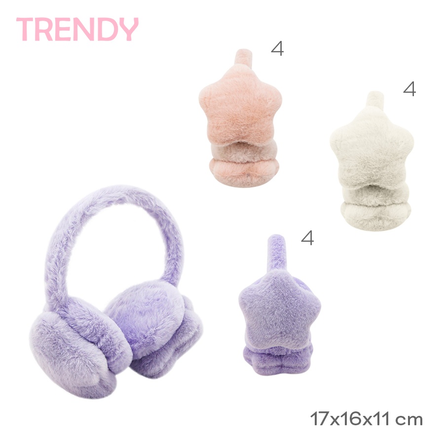 Orejeras Trendy Varios Colores 31461