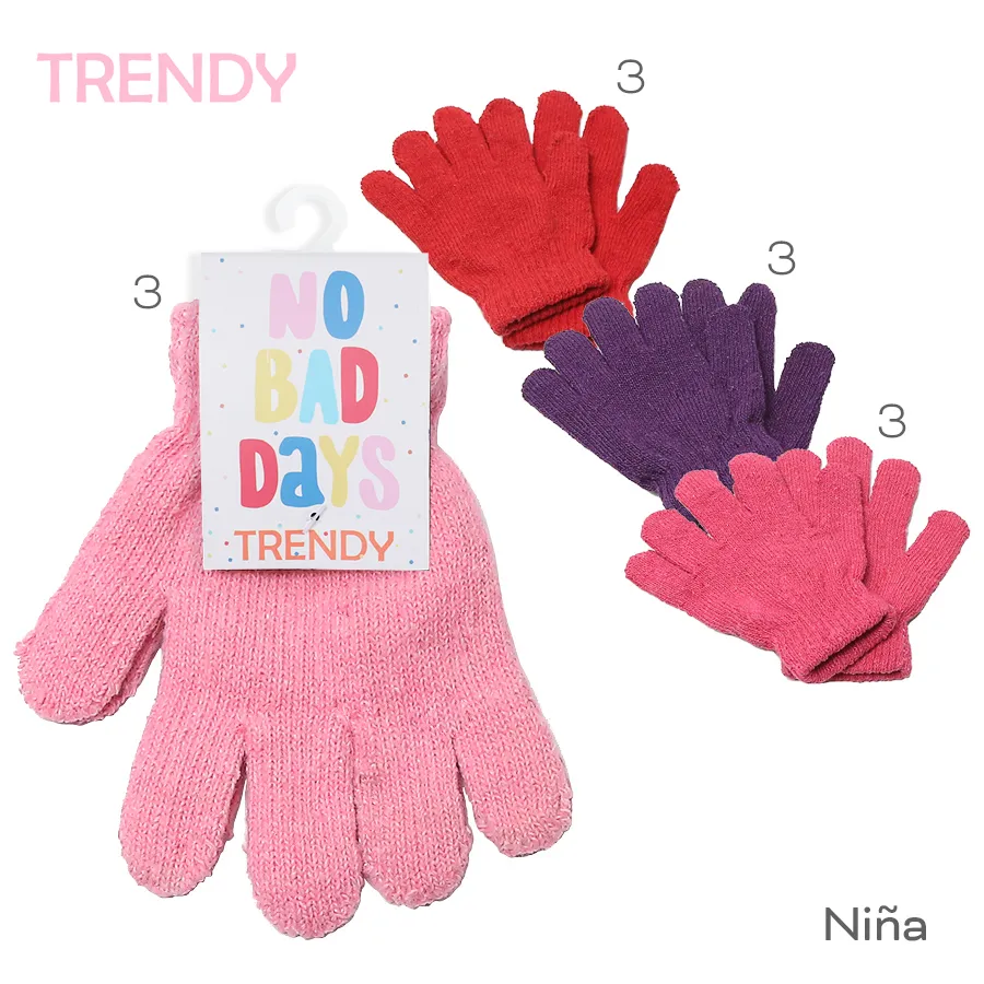 Guantes Infantiles Trendy Rojo 51136
