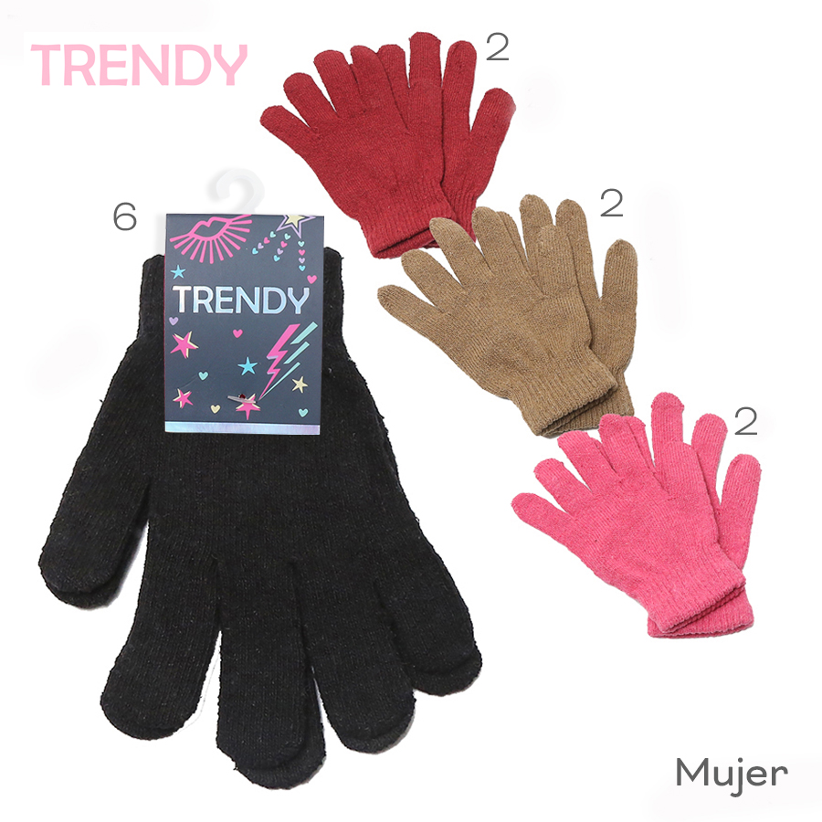 Guante Adulto Trendy Varios Colores 51140D