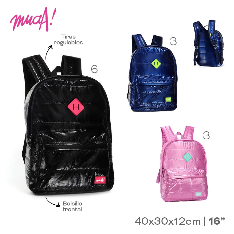 Mochila 16 Muaa Varios Colores 51494