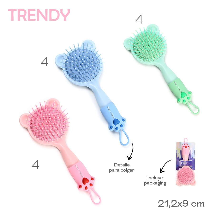 Cepillos Trendy Varios Colores 52998B