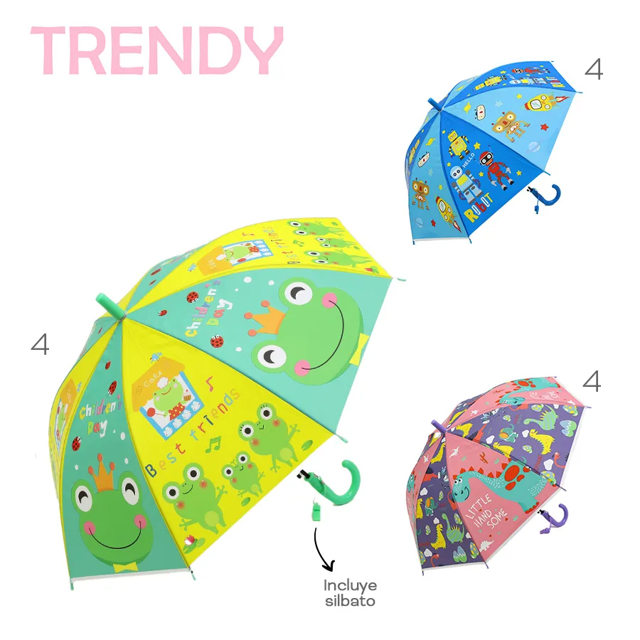 Paraguas Infantil Trendy Varios Colores 53564