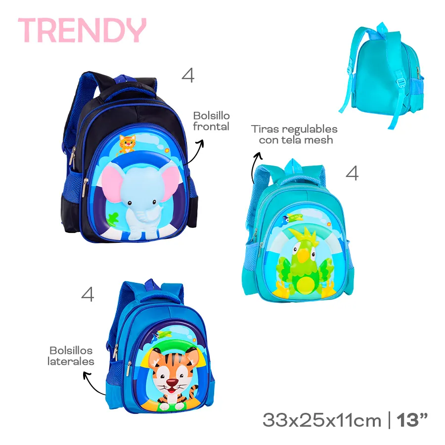 Mochila Infantil Trendy Loro 53662