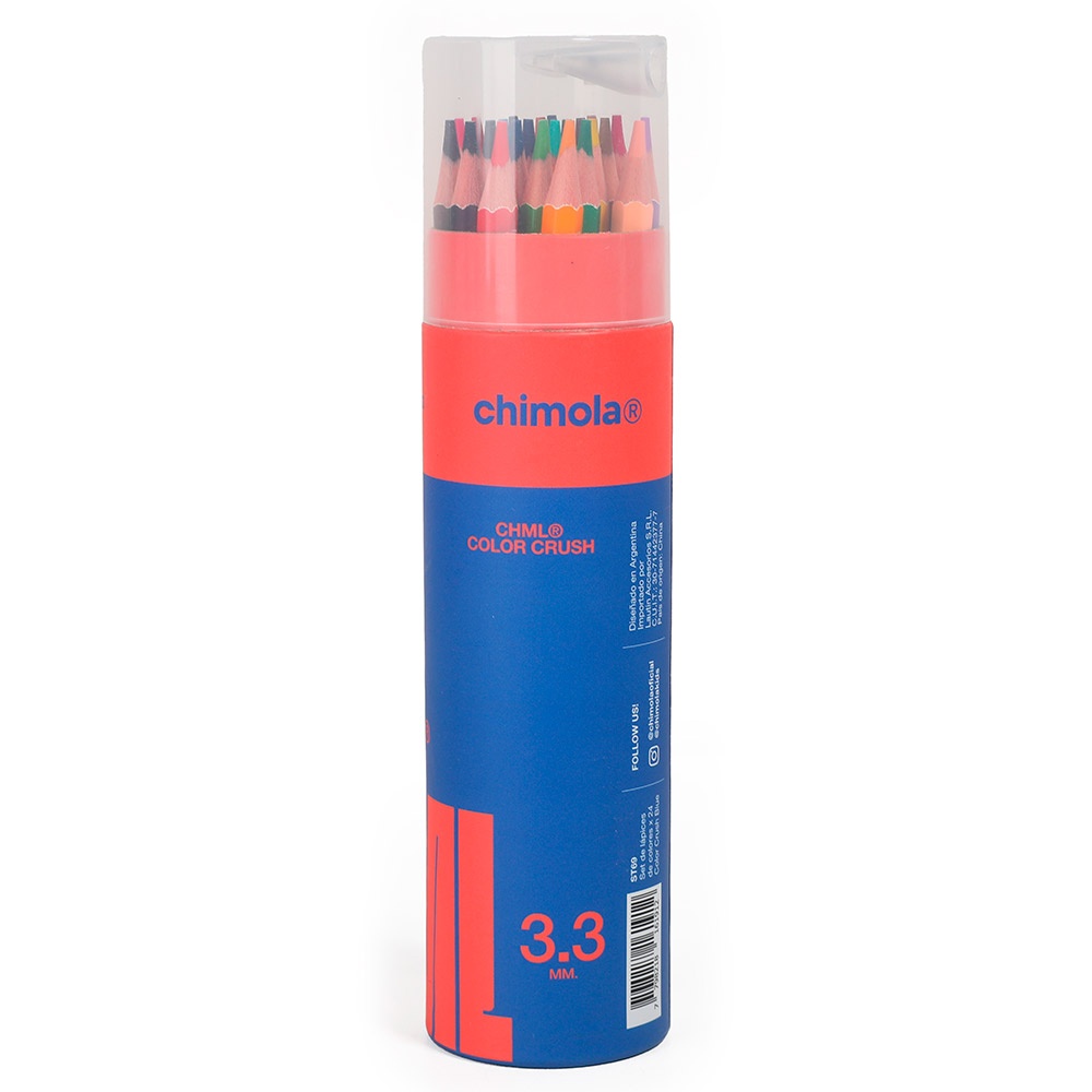 Set Lapices De Colores x24 Unid Chimola Varios Colores ST69