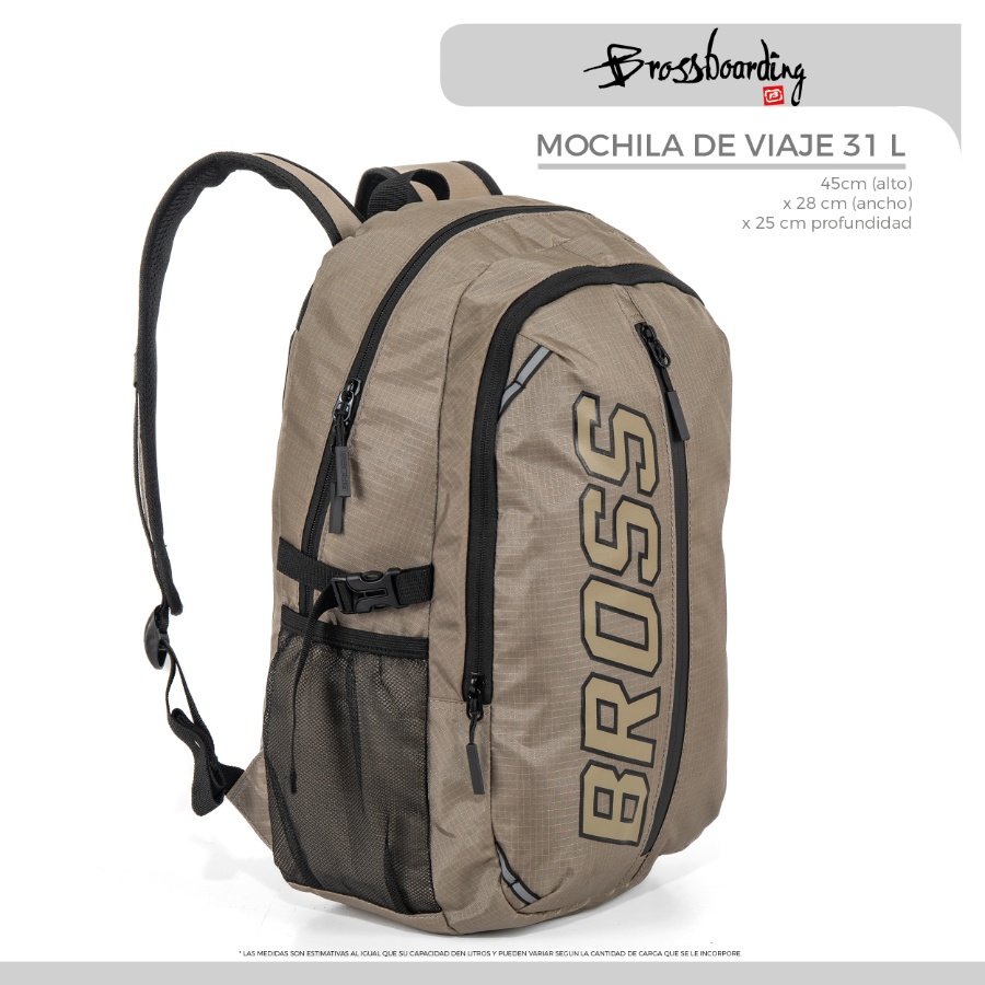 Mochila 18 Bross London Negro 264026B