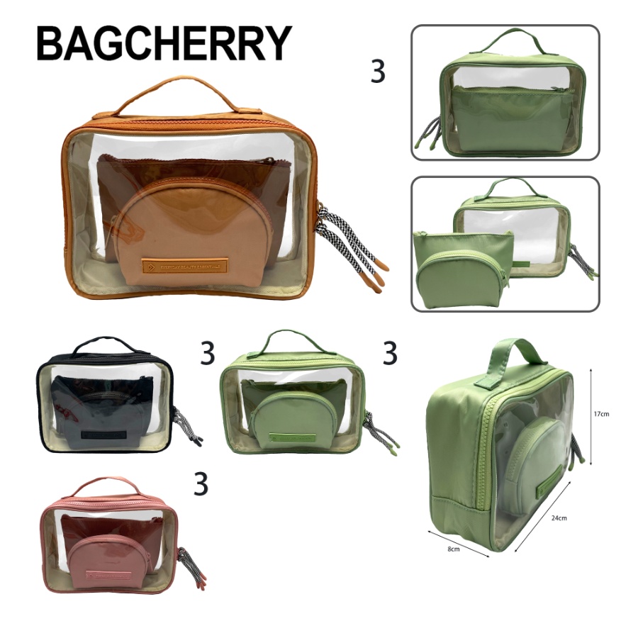 Set Portacosmeticos x 3Unid Bagcherry Negro 268030