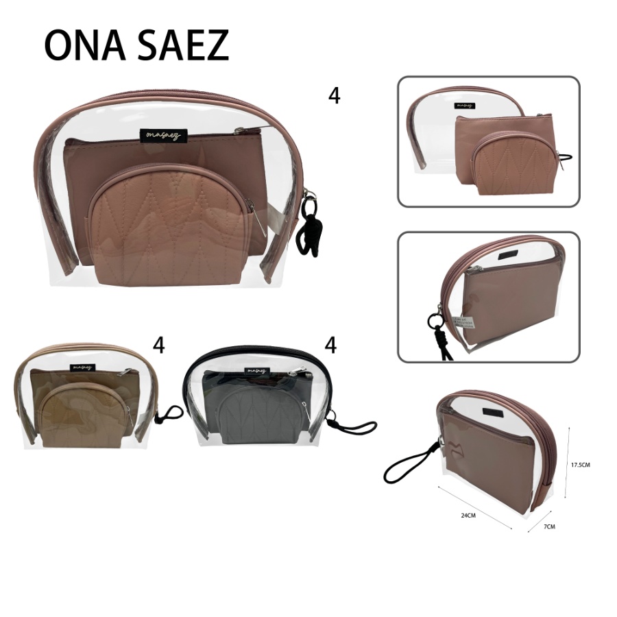 Portacosmetico Set x 3 Unid Ona Saez Varios Colores 268039