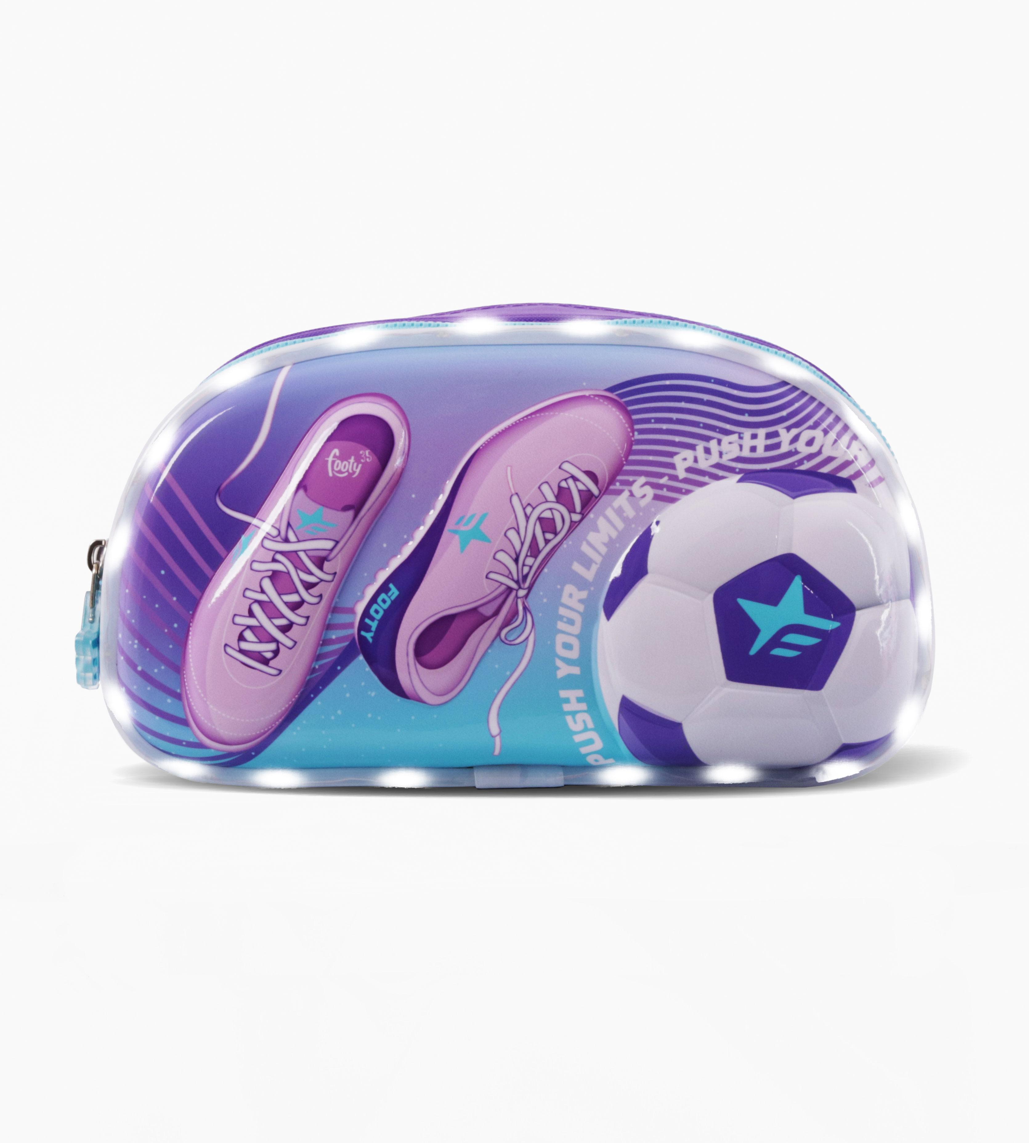 Cartuchera Con Luz Led Footy Varios Colores F62092