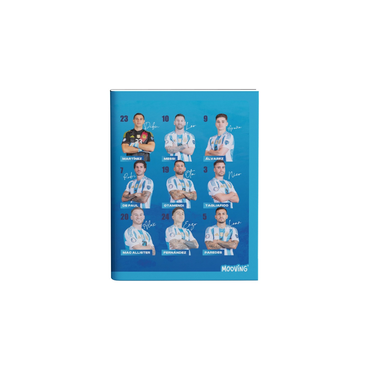 Cuaderno 16x21 Tapa Fina Abrochado 48 Hjs Afa Mooving Varios Colores 1202229