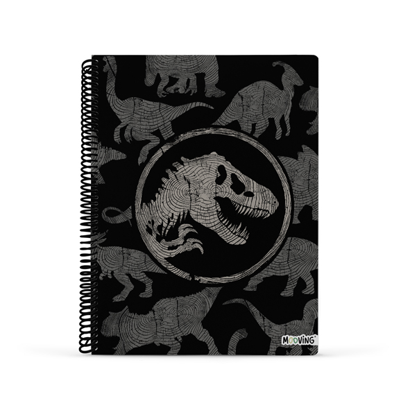 Cuaderno Universitario Rayado Jurassic World 80 hjs Mooving Varios Colores 1208232