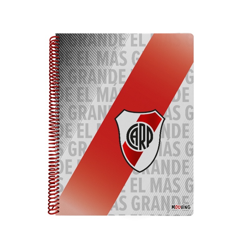Cuaderno Universitario Cuadriculado River Plate Mooving Varios Colores 1212125