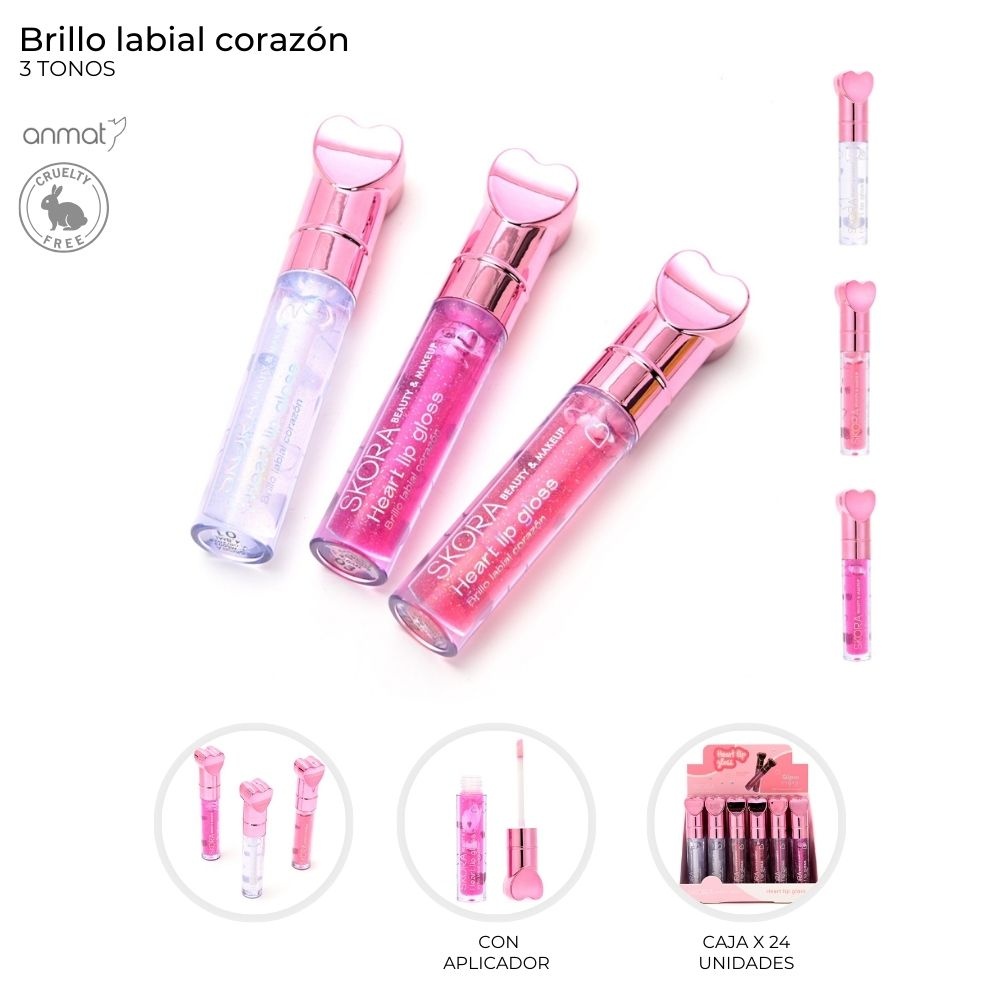 Brillo Labial Corazon Skora Lila 41739
