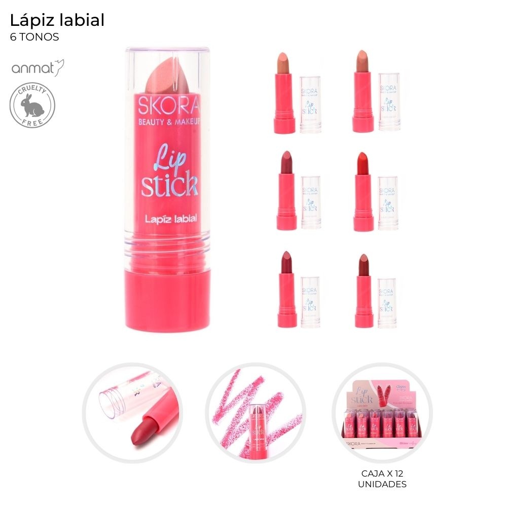 Lapiz Labial Skora Varios Colores 41752