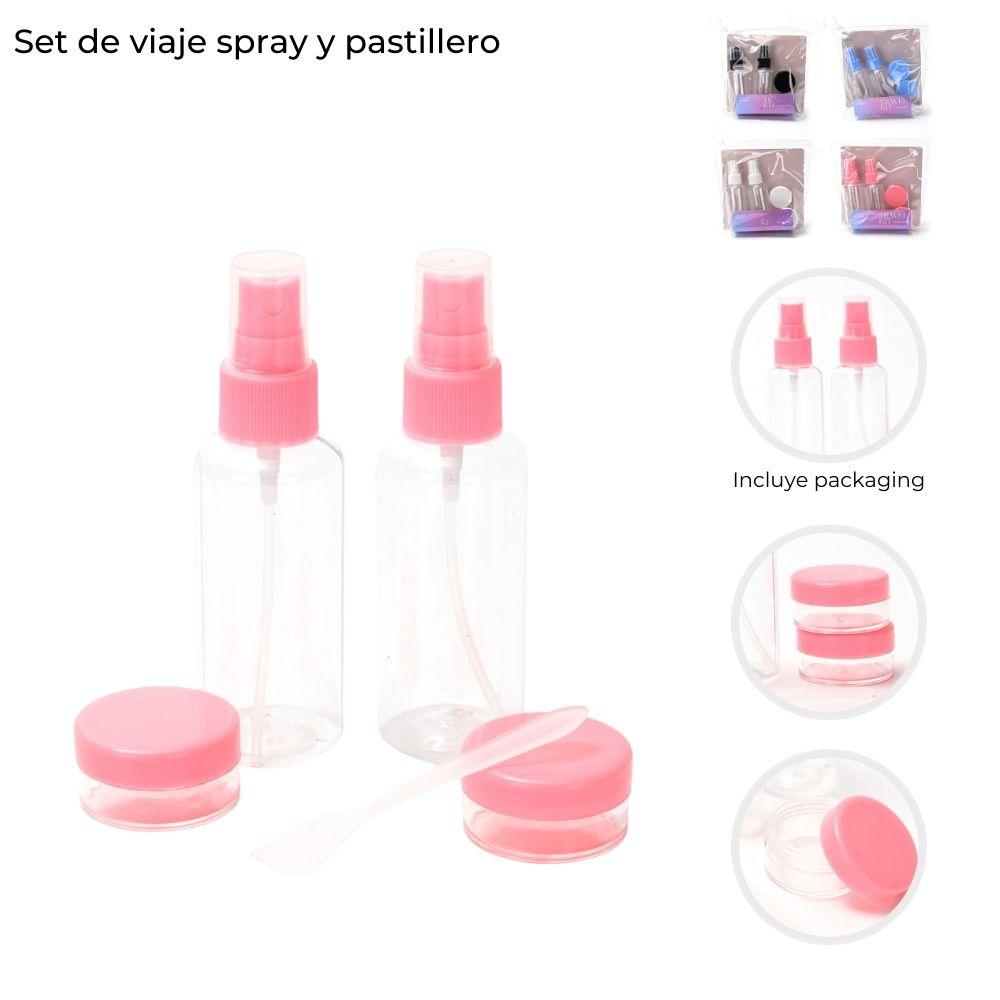 Kit De Envases Para Rellenar x 4 Unid Skora Varios Colores 43696