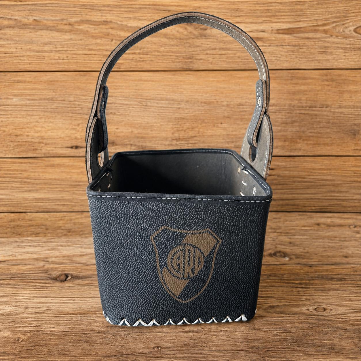 Canasta Futbol Eco Cuero Reforzada Con Costura Tribu Matera Boca 28