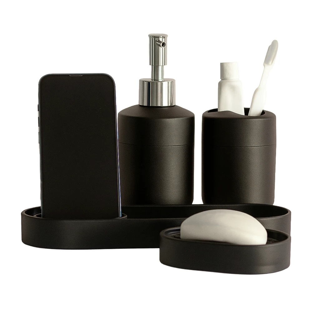 Set De Bano 4 Piezas Quo Varios Colores 5620