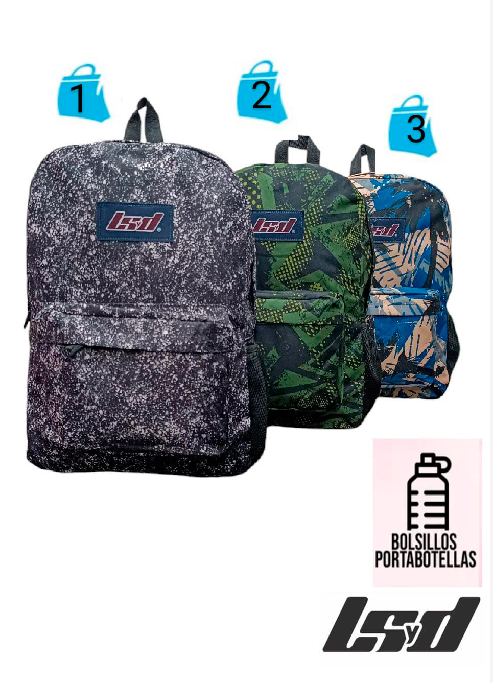 Mochila 17 Print Lsyd Varios Colores 10.1403