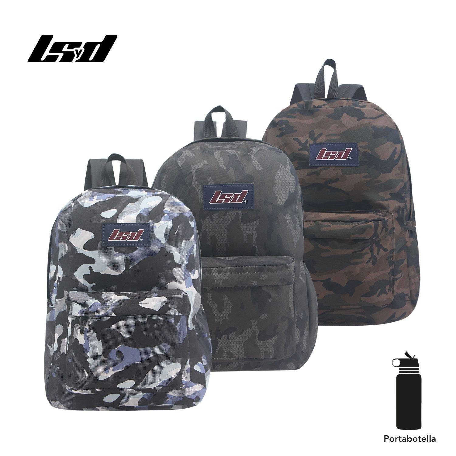 Mochila 17 Print Camuflada Lsyd Varios Colores 10.1406