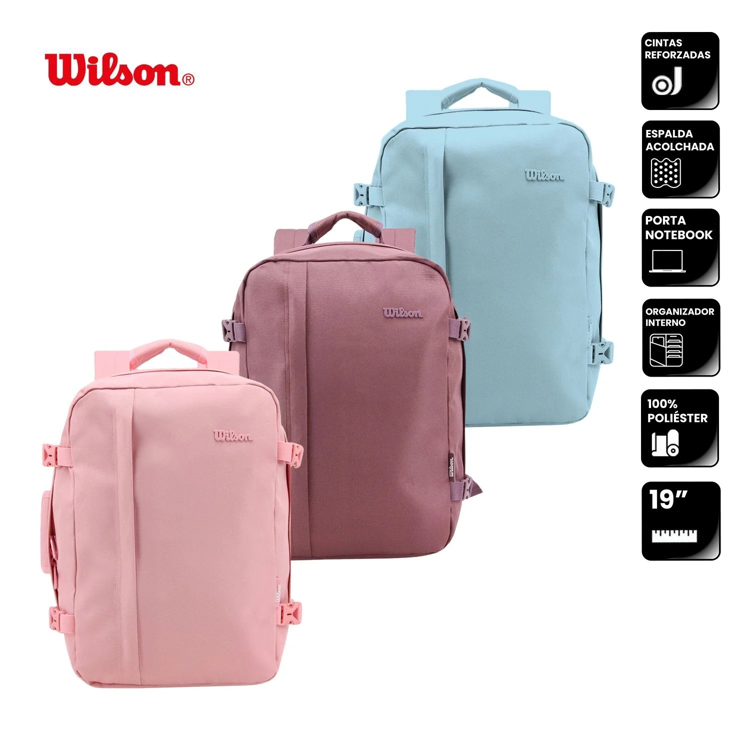 Mochila Travel 16 Wilson Varios Colores 65.AQ004
