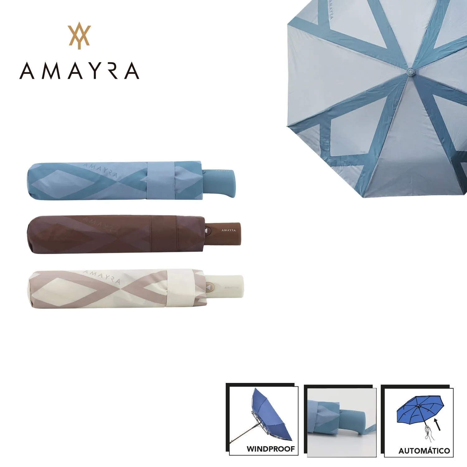 Paraguas Automatico Amayra Varios Colores 67.7600001