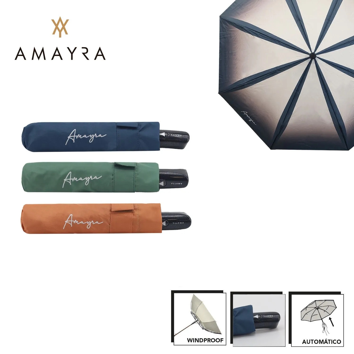 Paraguas Automatico Amayra Varios Colores 67.7600010