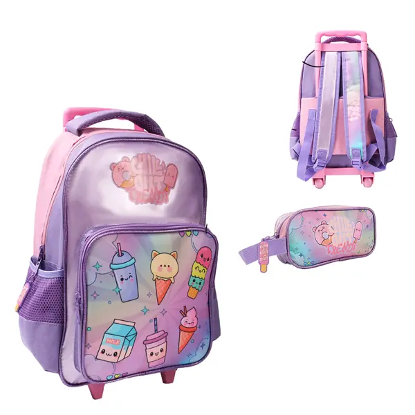 Mochila Carro con Cartuchera Trendy 28773 15"