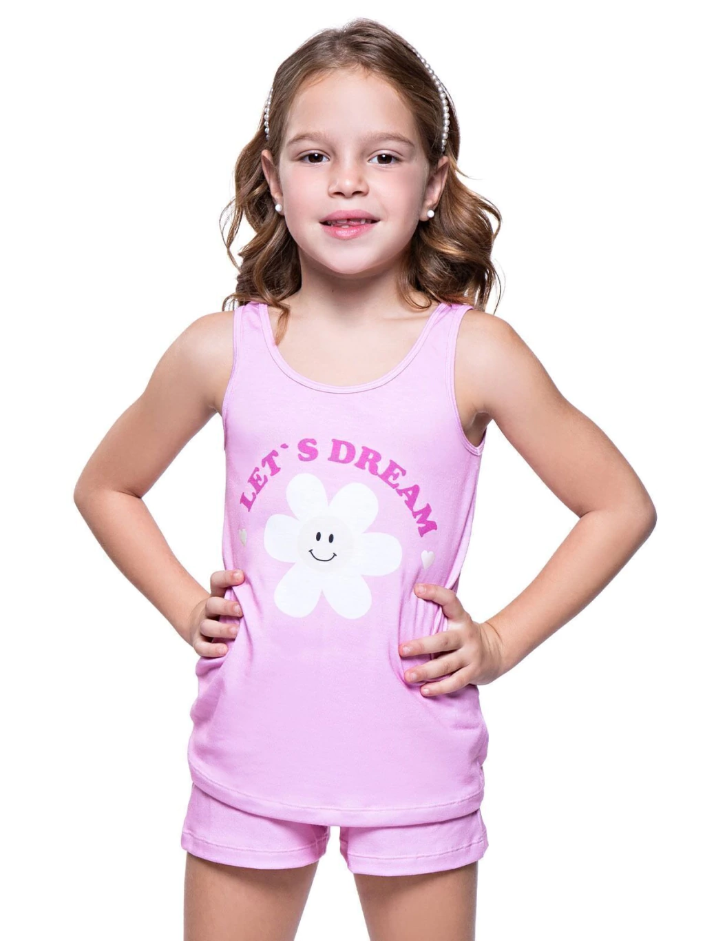 Pijama Musculosa Nina Margarita Chicle Cocot 7448
