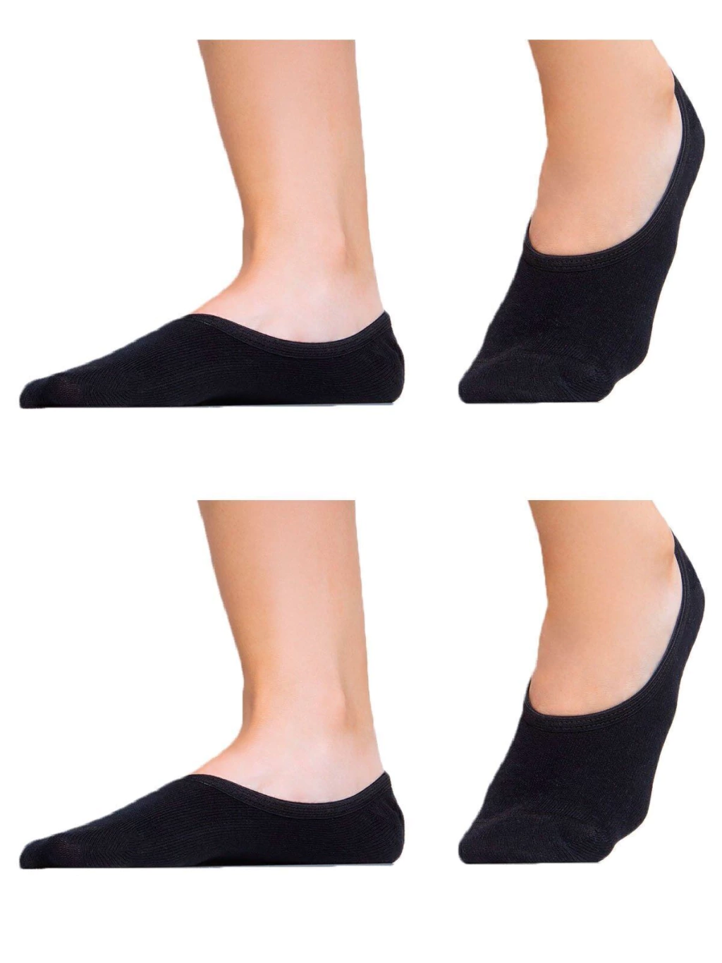 Mediufla Lisa Sin Costura - Pack X2 Negro o Blanco Cocot 3240