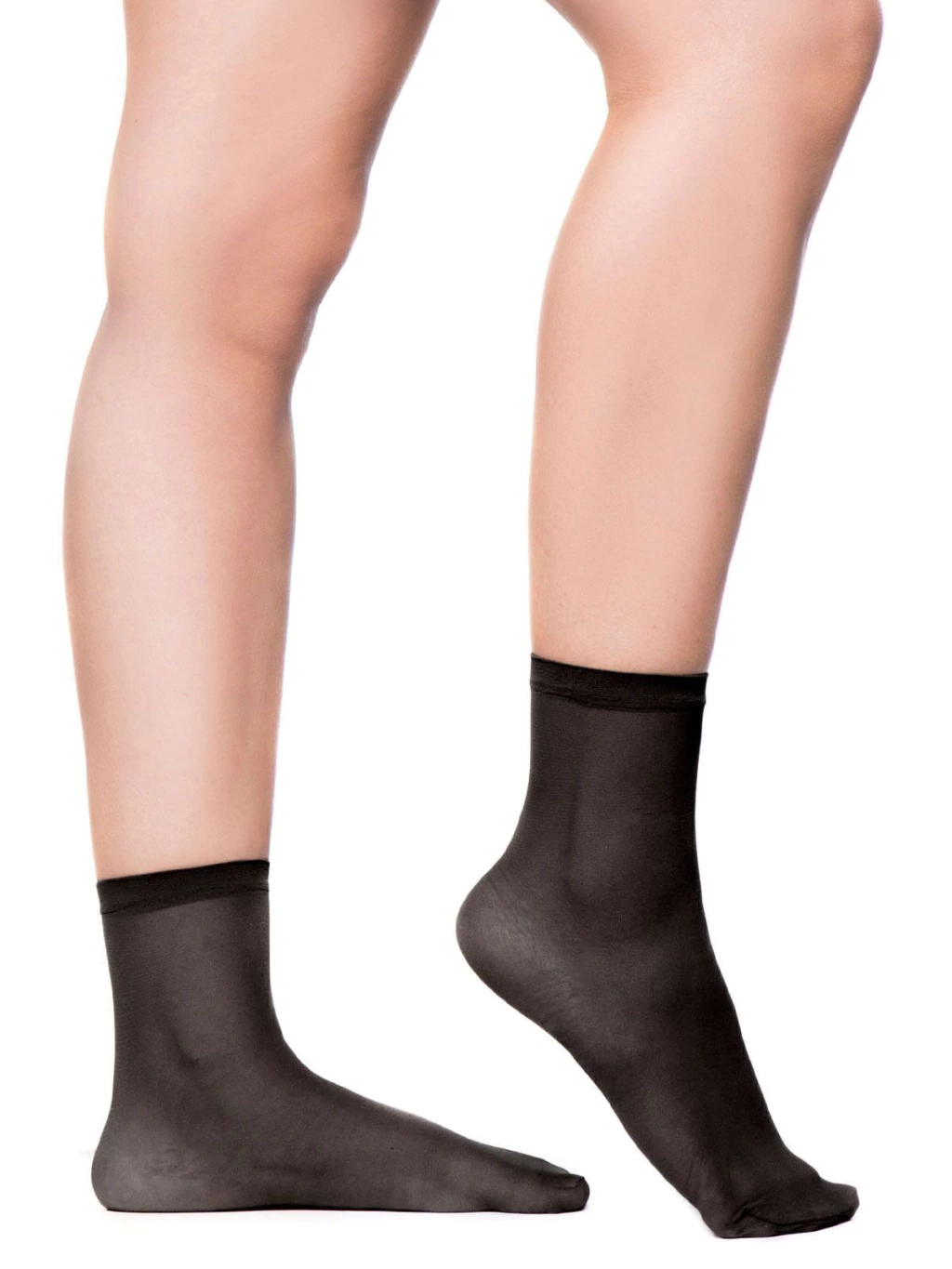 Media Soquete Lycra Negro o Avellana (32) o Tostado (34) Cocot 484